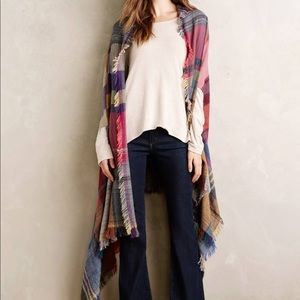 Anthropologie Chamechaude Poncho Wrap